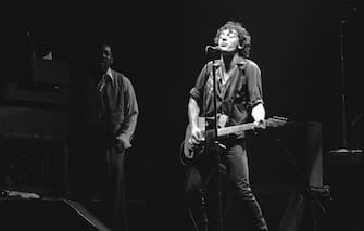 Bruce Springsteen performs on 11/22/1978 at McGaw Hall, Evanston, Il, USA