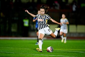 BIELLA, ITALY - NOVEMBER 19: Julia Grosso of Juventus Women during the Serie A match between Juventus and Inter at Stadio Comunale Vittorio Pozzo Lamarmora on November 19, 2023 in Biella, Italy. (Photo by Daniele Badolato - Juventus FC/Juventus FC via Getty Images)