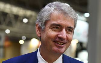 Lactalis group Chairman Emmanuel Besnier poses as he visits the Paris 2022 International Food Fair (SIAL) in Villepinte, northern Paris on October 15, 2022. (Photo by Eric PIERMONT / AFP) (Photo by ERIC PIERMONT/AFP via Getty Images)