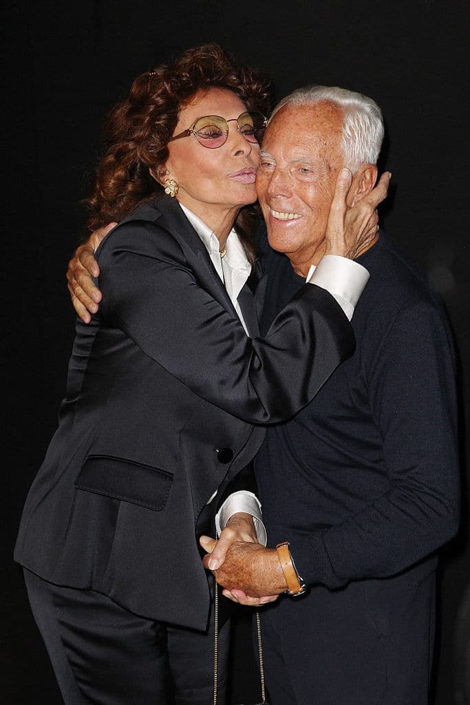 Sophia Loren e Giorgio Armani