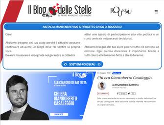 Rousseau: via il colore "giallo" dal blog delle Stelle