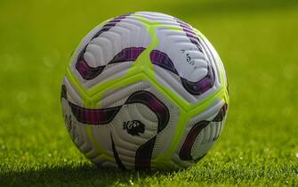 Pre-season friendly Walsall v Aston Villa The new Nike Flight Premier League ball during the pre-game warm up ahead of the Pre-season friendly match Walsall vs Aston Villa at Bescot Stadium, Walsall, United Kingdom, 17th July 2024 (Photo by Gareth Evans News Images) Walsall Bescot Stadium West Midlands United Kingdom Copyright: xGarethxEvans NewsxImagesx