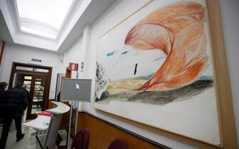 I danni all'interno della sede della Cgil di Roma