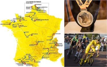 percorso di tour de france, una medaglia e la corsa nel 2024