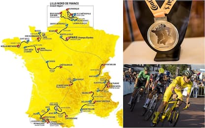 percorso di tour de france, una medaglia e la corsa nel 2024