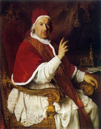 Giubileo 1750 Papa Benedetto XIV 
ANSA/ WIKIPEDIA -ANSA PROVIDES ACCESS TO THIS HANDOUT PHOTO TO BE USED SOLELY TO ILLUSTRATE NEWS REPORTING OR COMMENTARY ON THE FACTS OR EVENTS DEPICTED IN THIS IMAGE; NO ARCHIVING; NO LICENSING