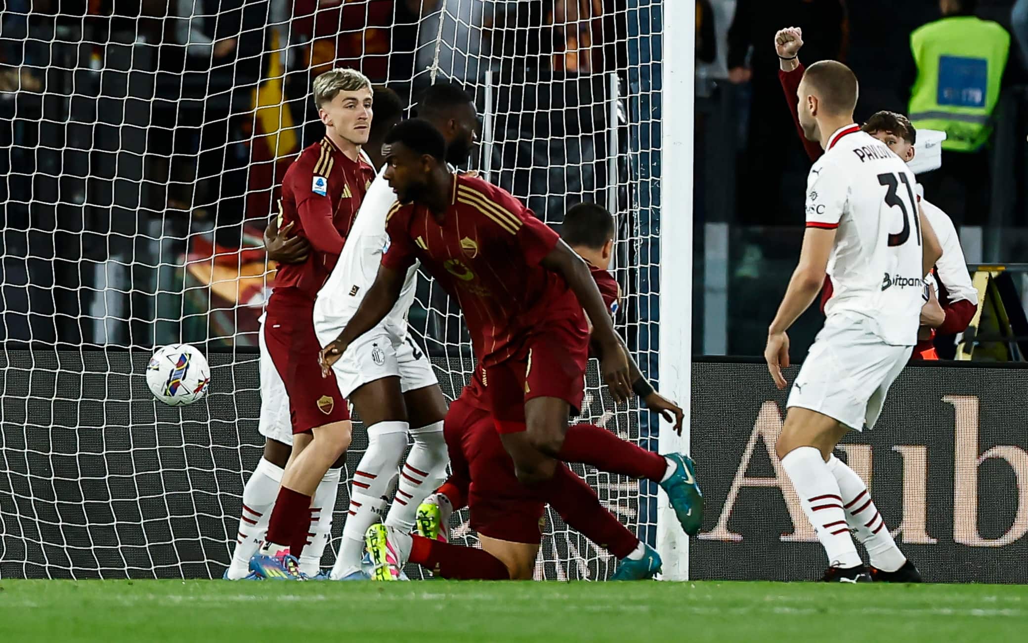 Il primo tempo di Roma-Milan