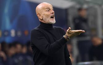 AC Milan’s manager Stefano Pioli reacts during he UEFA Champions League group F soccer match between Ac Milan and Paris Saint-German's at Giuseppe Meazza stadium in Milan, 7 November 2023.
ANSA / MATTEO BAZZI



