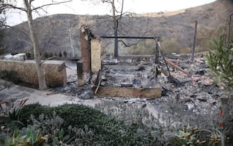 LOS ANGELES, CA - JANUARY 10: Mel Gibson's Malibu home destroyed at the Palisades fire on January 10, 2025 in Los Angeles, California. (Photo by MEGA/GC Images)