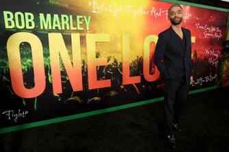 LOS ANGELES, CALIFORNIA - FEBRUARY 06: Kingsley Ben-Adir attends the Los Angeles Premiere of "Bob Marley: One Love" at Regency Village Theatre on February 06, 2024, in Los Angeles, California. (Photo by Phillip Faraone/Getty Images for Paramount Pictures)