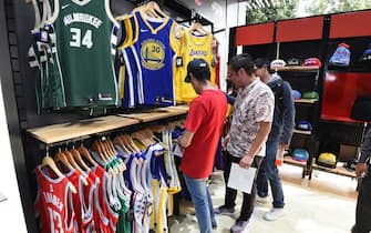 MEXICO CITY, MEXICO - DECEMBER 10: A general overall view of the grand opening of NBA Store in Mexico City as part of the NBA Mexico Games 2019 on December 10, 2019 in Mexico City, Mexico. NOTE TO USER: User expressly acknowledges and agrees that, by downloading and/or using this photograph, user is consenting to the terms and conditions of the Getty Images License Agreement.  Mandatory Copyright Notice: Copyright 2019 NBAE (Photo by Andrew D. Bernstein/NBAE via Getty Images)