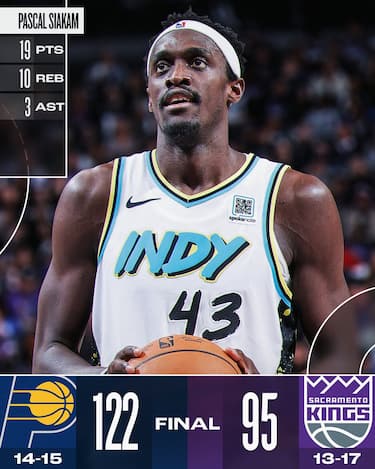 SACRAMENTO KINGS-INDIANA PACERS 95-122