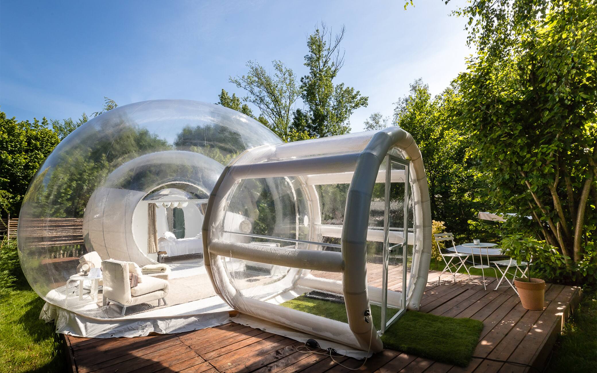 La 'Bubble room' del Relais dei Cesari, sul lago Maggiore