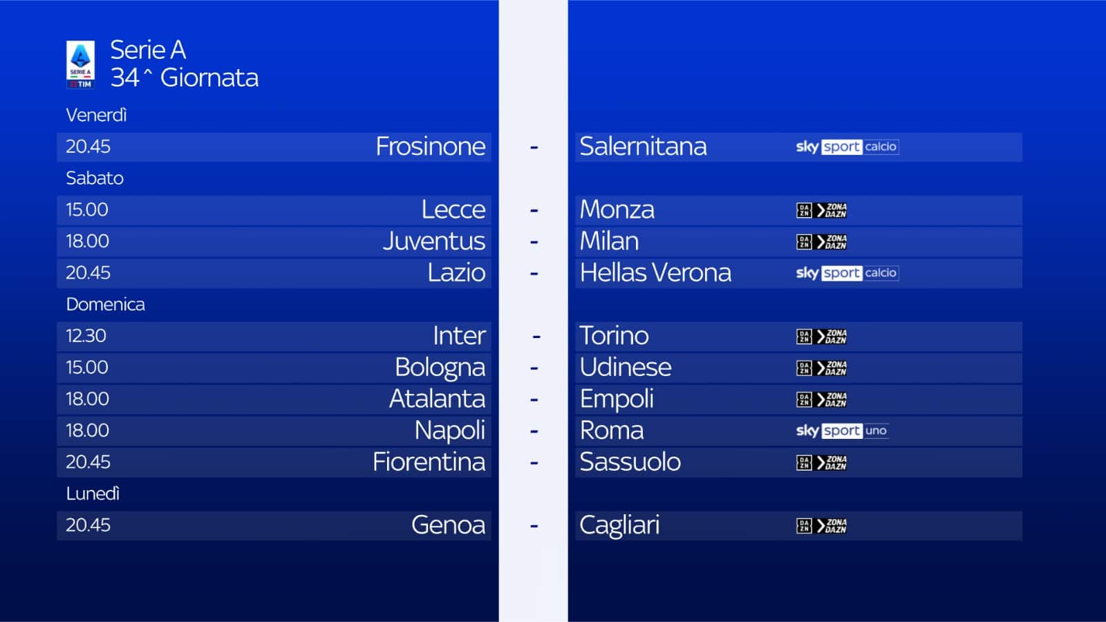 Juve Milan in tv e streaming dove vedere la partita Sky Sport