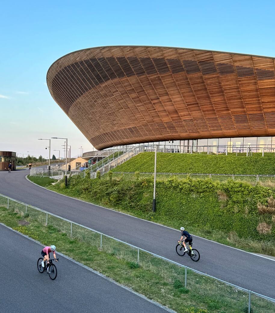 Velodrome for London Contemporary Architecture Map. Photography by Olly Wainwright for Blue Crow Media