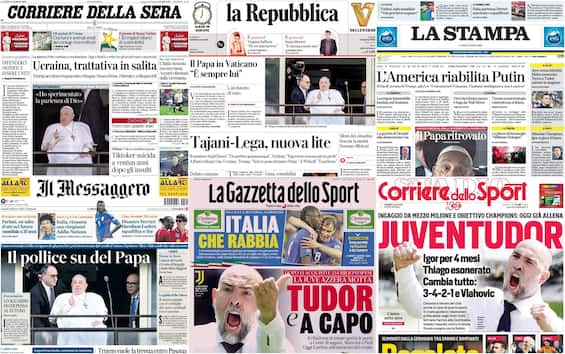 le prime pagine dei quotidiani di oggi 24 marzo la rassegna stampa