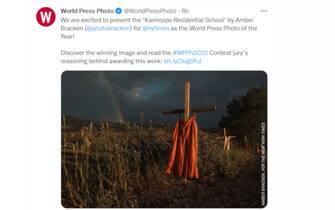 Il tweet del World Press Photo