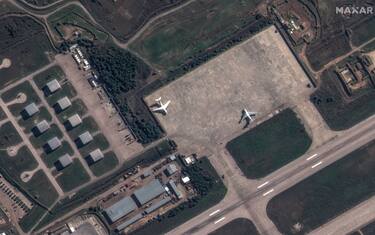 Le immagini nella base aerea di Hmeimim