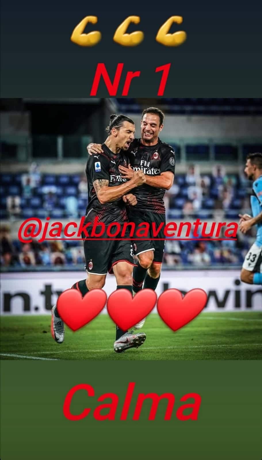 Ibrahimovic Bonaventura Instagram