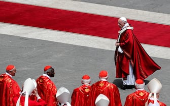 Papa Francesco Pope Francis leads a mass for the Solemnity of Pentecost in St. Peter s Square at the Vatican, 9 June 2019. ANSA/RICCARDO ANTIMIANI