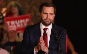Mandatory Credit: Photo by Calvin Stewart/ZUMA Press Wire/Shutterstock (14806327ac)
Republican vice presidential candidate JD Vance speaks at a campaign rally on Tuesday, Oct. 22, 2024, in Tucson.
Election 2024: Trump for President Rally in Arizona, Tucson, USA - 22 Oct 2024