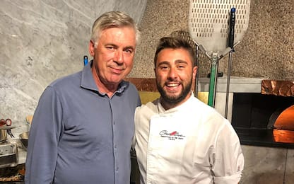 Ancelotti, pizza in città: a Napoli è già di casa