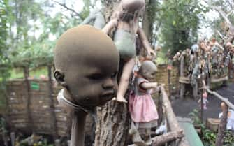 The Island of the Dolls is a place that only Don JuliÃ¡n Santana Barrera inhabited for more than 25 years in a chinampa of Xochimilco and that today represents a horror scene for tourists, with a large number of dolls hanging from the trees and decorating the cabins It has become a worldwide attraction that represents folklore, terror and Mexican traditions. on August 19, 2019 in Mexico City, Mexico.  (Photo by Eyepix/NurPhoto via Getty Images)