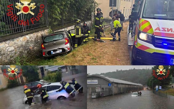 Maltempo in Lombardia: voli dirottati a Bergamo, disagi a Como e in Brianza