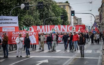 La manifestazione del Primo maggio a Milano