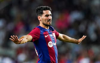 Ilkay Gündoğan of FC Barcelona during the Pre-season friendly, Joan Gamper Trophy match between FC Barcelona and Tottenham Hotspur played at Luis Companys Stadium on August 8, 2023 in Barcelona, Spain. (Photo by Sergio Ruiz / pressinphoto / Sipa USA)PHOTO)