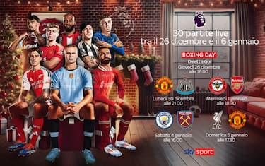 Vacanze di Natale con la Premier: 30 partite su 30 LIVE su Sky Sport