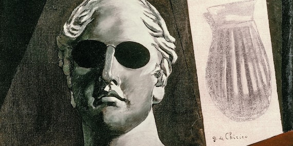 Un dettaglio della copertina de “L’altra modernità. De Chirico, Savinio e l’arte metafisica”