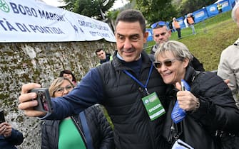 Roberto Vannacci during traditional Lega party rally in Pontida (Bergamo), 6 October 2024. 
ANSA/MICHELE MARAVIGLIA