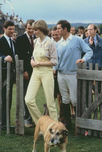 Lady Diana Spencer (1961 - 1997) and her fiancÃ©, Prince Charles, at Cowdray Park Polo Club In Gloucestershire, 12th July 1981. (Photo by Tim Graham Photo Library via Getty Images)