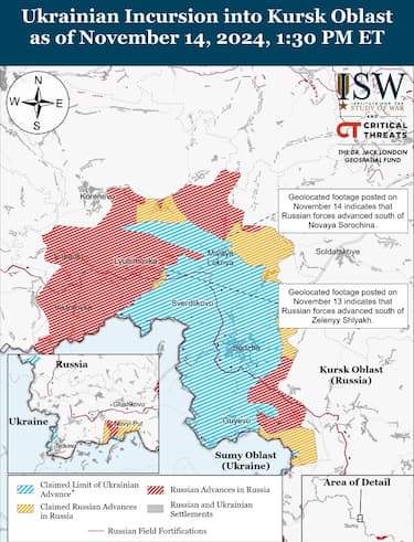 L'avanzata (difficile) di Mosca nel Kursk