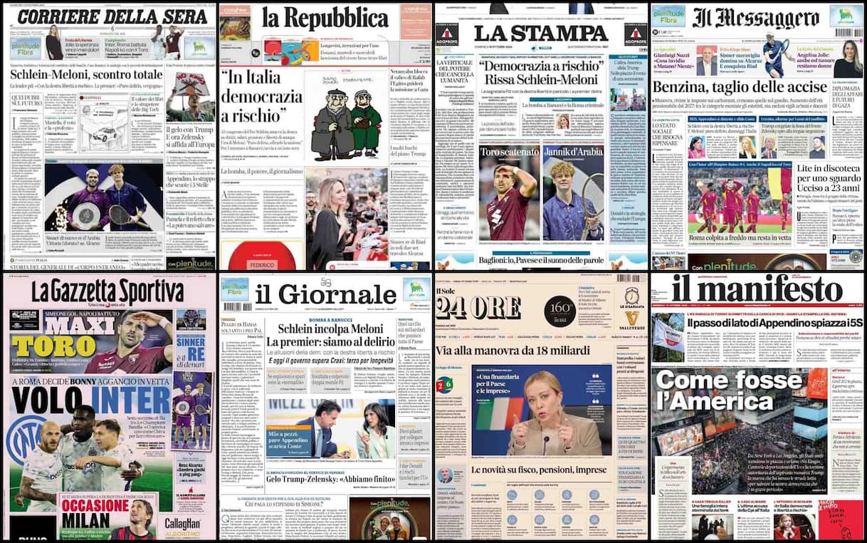 Le prime pagine dei quotidiani di oggi 19 ottobre: la rassegna stampa Le prime pagine dei quotidiani di oggi 19 ottobre: la rassegna stampa