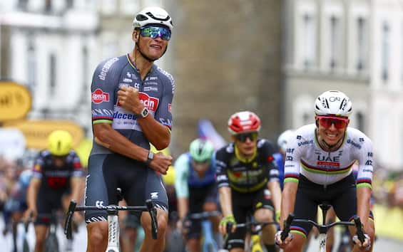 Tour, van der Poel prende tappa e maglia gialla