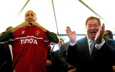 29 giugno 2003: Gaucci porta il figlio di Gheddafi al Perugia