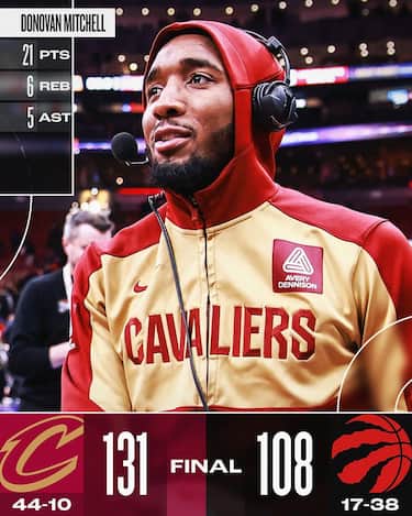  TORONTO RAPTORS-CLEVELAND CAVALIERS 108-131