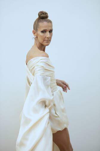 Céline Dion au défilé Alexandre Vauthier, Grand Palais, Paris.