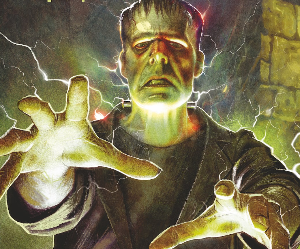 Frankenstein, un dettaglio della copertina