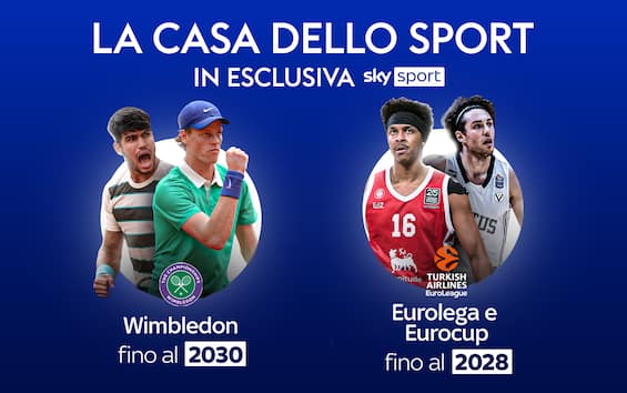 Wimbledon, Eurolega e EuroCup in esclusiva su Sky!
