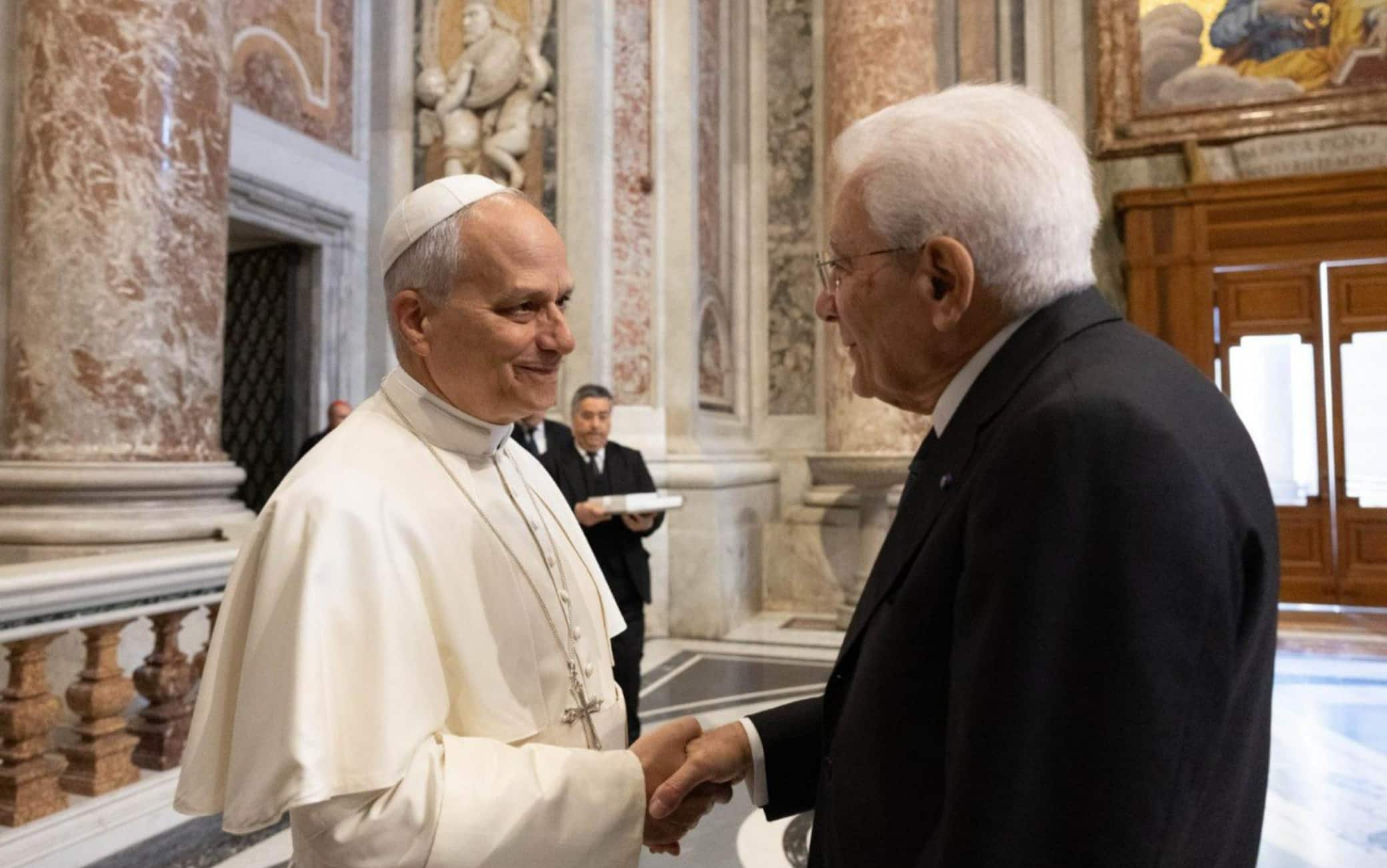 Papa Leone XIV e Sergio Mattarella