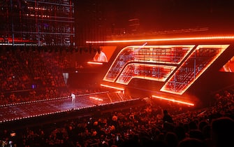 LONDON, ENGLAND - FEBRUARY 18: Kane Brown performs on stage during F1 75 Live at The O2 Arena on February 18, 2025 in London, England. (Photo by Zak Mauger/Getty Images)