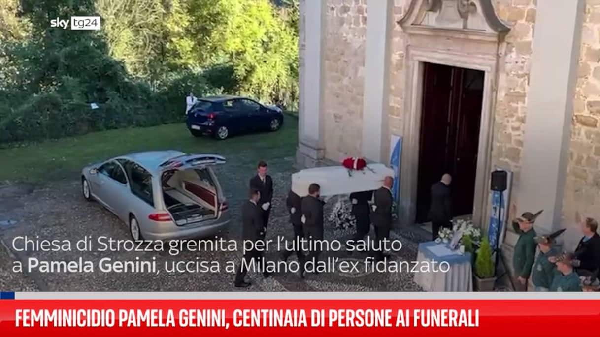 femminicidio pamela genini centinaia di persone ai funerali