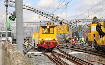 FIRENZE - deragliamento treno merci nella stazione di Firenze Castello (FIRENZE - 2023-04-20, Claudio Fusi) p.s. la foto e' utilizzabile nel rispetto del contesto in cui e' stata scattata, e senza intento diffamatorio del decoro delle persone rappresentate