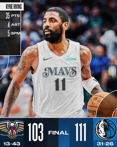 DALLAS MAVERICKS-NEW ORLEANS PELICANS 111-103