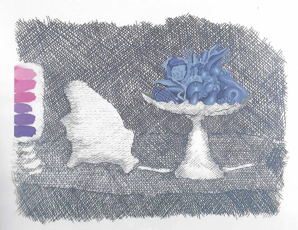 Concetto Pozzati, Compostiera (da e per Morandi), 1973