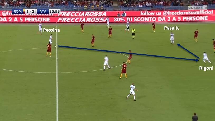 roma atalanta, emiliano rigoni