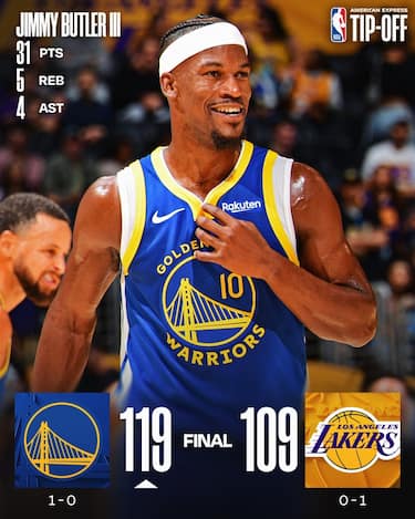 LOS ANGELES LAKERS-GOLDEN STATE WARRIORS 109-119